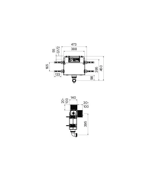 Parisi Undercounter Concealed Cistern - Image 2