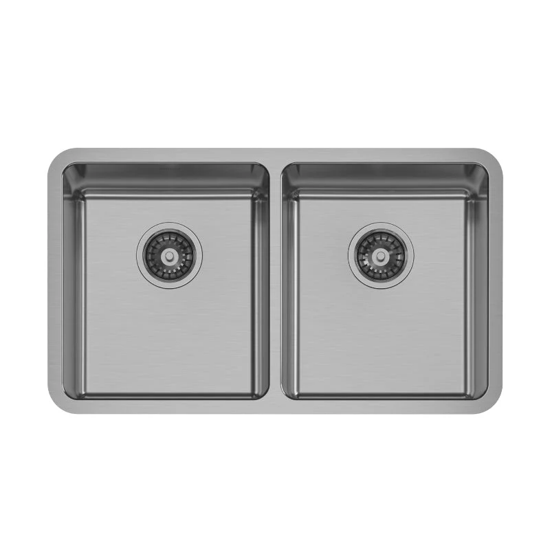 Phoenix 2000 Series Double Bowl Kitchen Sink - Stainless Steel
