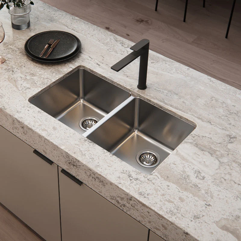 Phoenix 2000 Series Double Bowl Kitchen Sink - Stainless Steel - Image 2