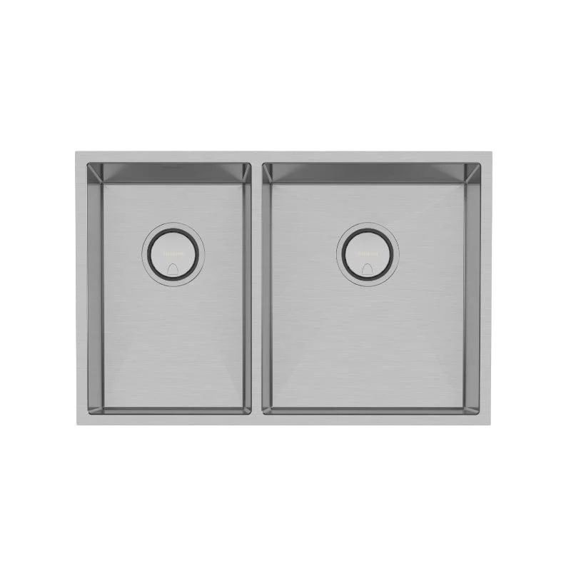 Phoenix 4000 Series 1 and 3/4 Right Hand Bowl Kitchen Sink - Stainless Steel