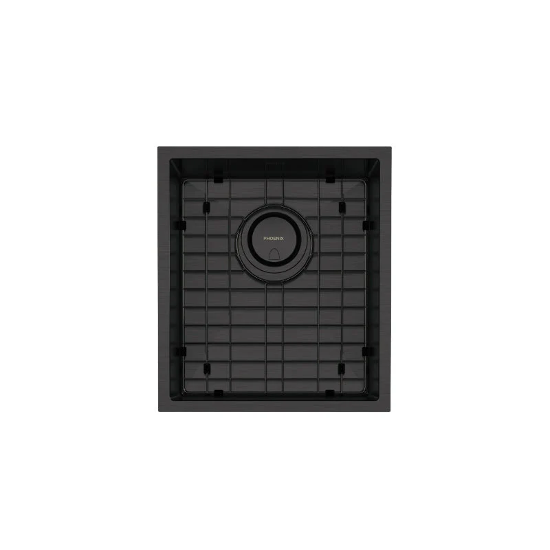 Phoenix 4000 Series Single Bowl Kitchen Sink - Brushed Black