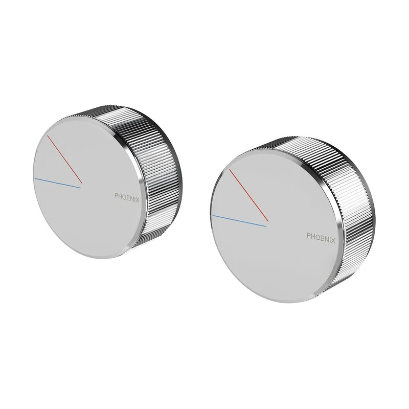 Phoenix Axia Twin Shower Mixer / Wall Mixer - Chrome