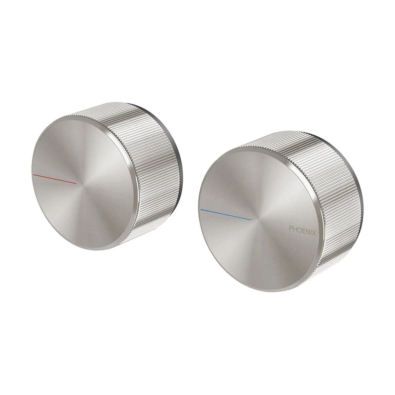 Phoenix Axia Wall Top Assemblies 15mm Extended Spindles - Brushed Nickel