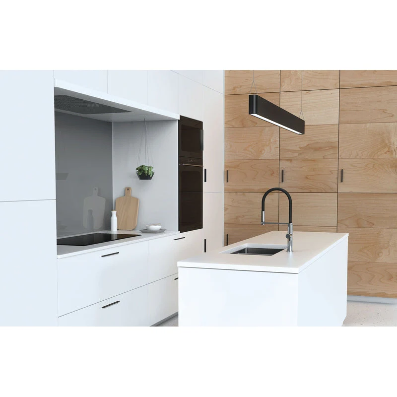 Phoenix Blix Flexible Hose Kitchen Sink Mixer Tap Round - Black Matte - Image 3