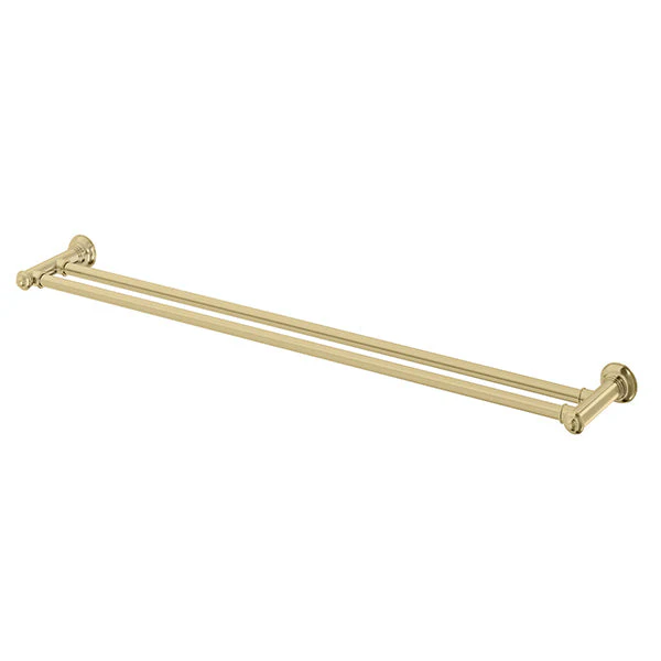 Phoenix Cromford Double Towel Rail 800mm - Brushed Gold