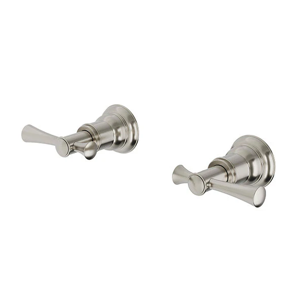 Phoenix Cromford Wall Top Assemblies 15mm Extended Spindles - Brushed Nickel