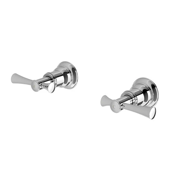 Phoenix Cromford Wall Top Assemblies 15mm Extended Spindles - Chrome