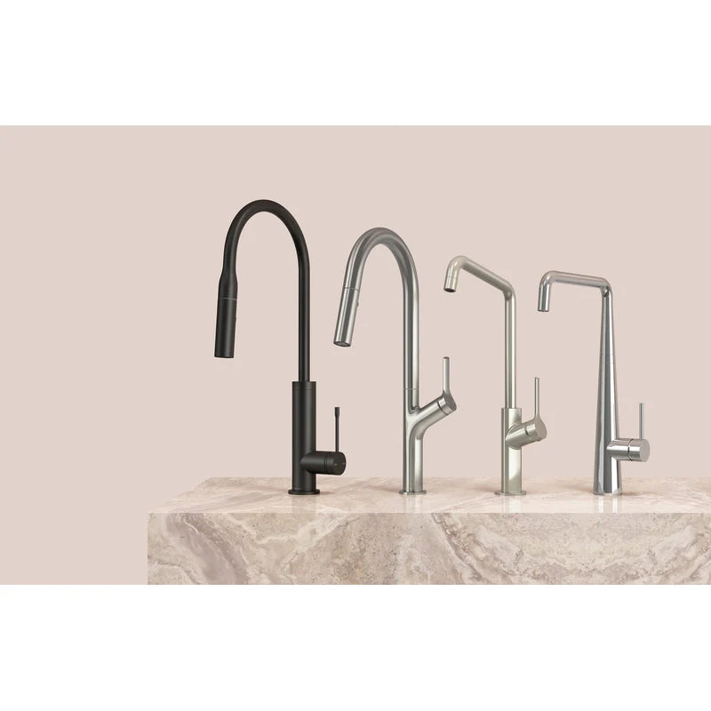 Phoenix Deja Pull Out Sink Mixer 220mm - Brushed Nickel - Image 4