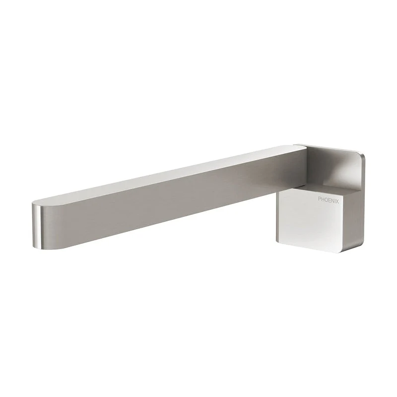 Phoenix Designer Swivel Bath Outlet 230mm Squareline - Brushed Nickel