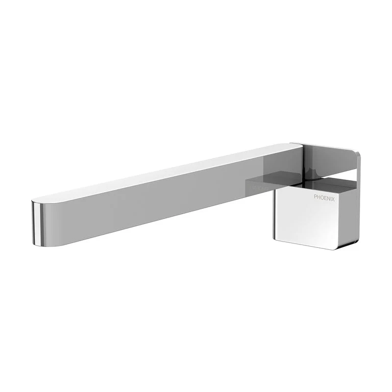 Phoenix Designer Swivel Bath Outlet 230mm Squareline - Chrome
