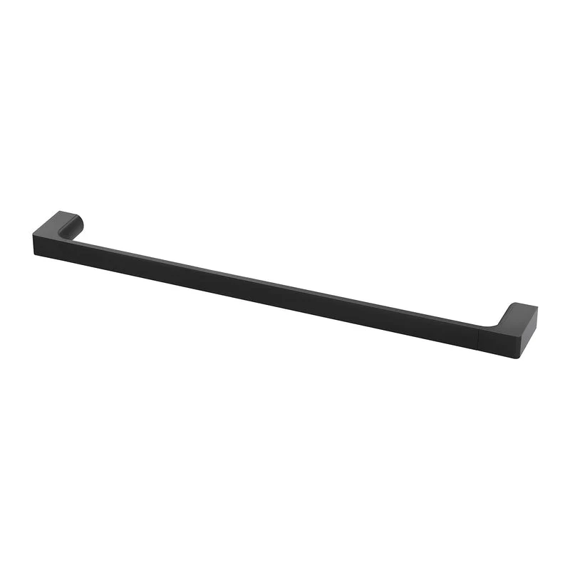 Phoenix Gloss Single Towel Rail 600mm - Black Matte