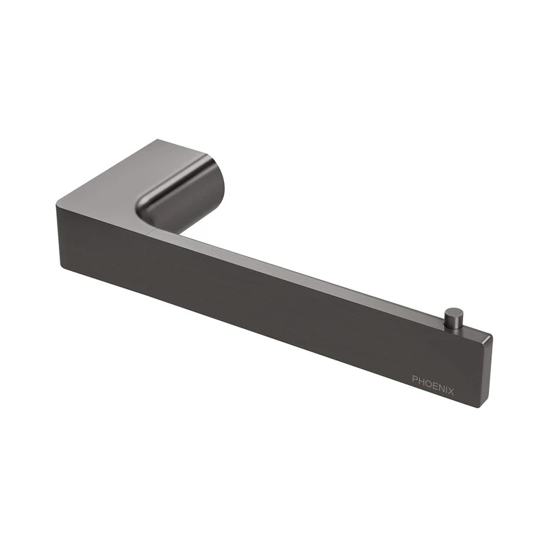 Phoenix Gloss Toilet Roll Holder - Brushed Carbon