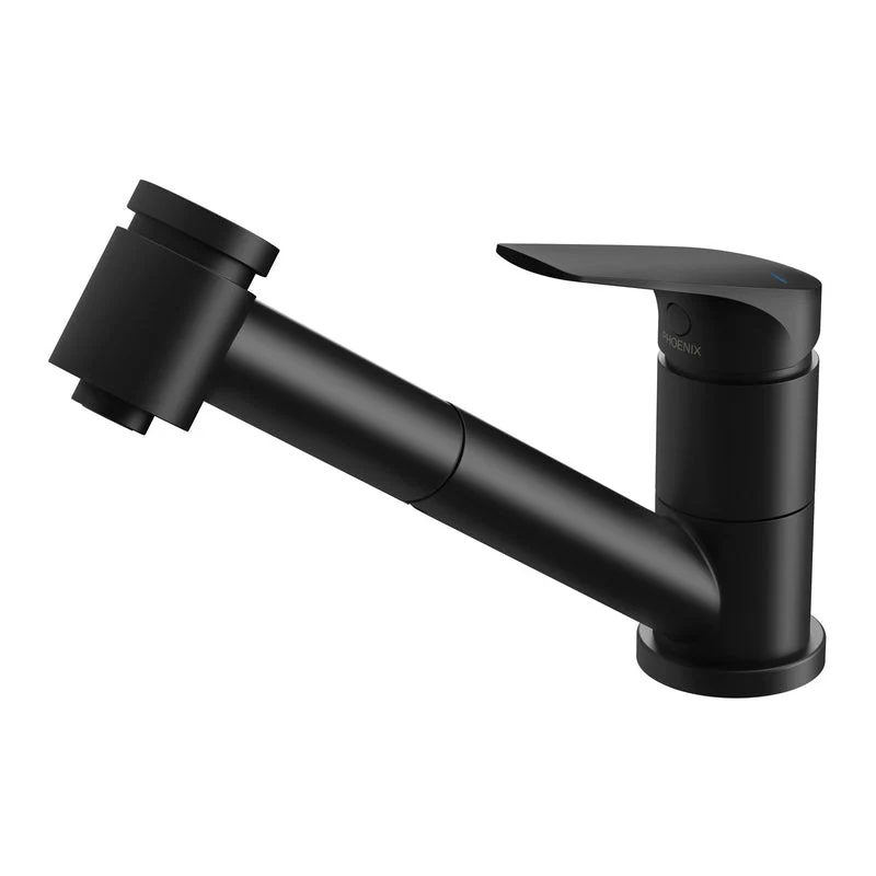 Phoenix Ivy MKII Pull Out Sink Mixer - Black Matte