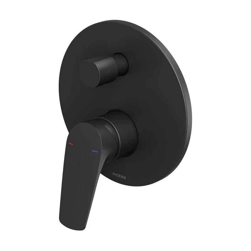 Phoenix Ivy MKII Shower / Bath Diverter Mixer Trim Kit - Black Matte