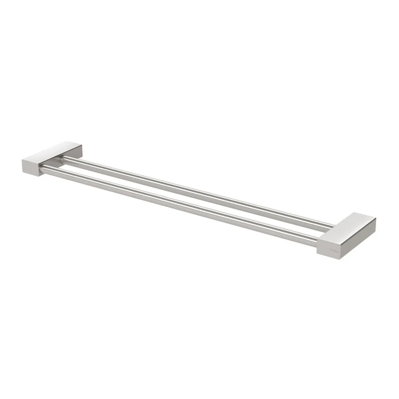 Phoenix Lexi MKII Double Towel Rail 600mm - Brushed Nickel