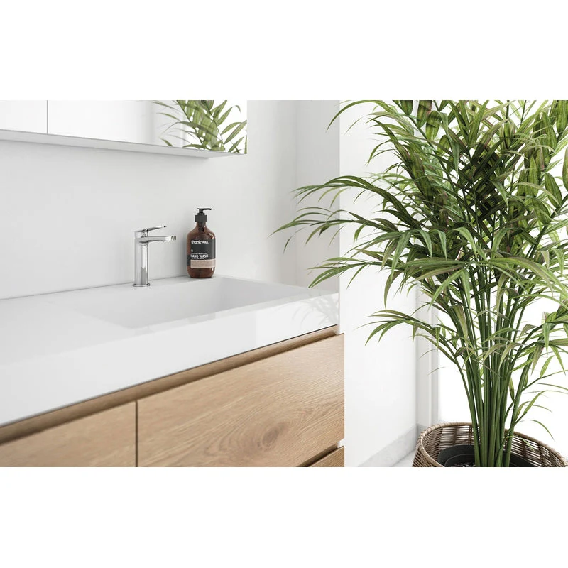 Phoenix Mekko Basin Mixer Tap - Brushed Nickel - Image 3