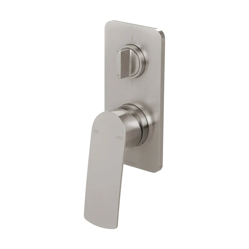 Phoenix Mekko Shower / Bath Diverter Mixer - Brushed Nickel