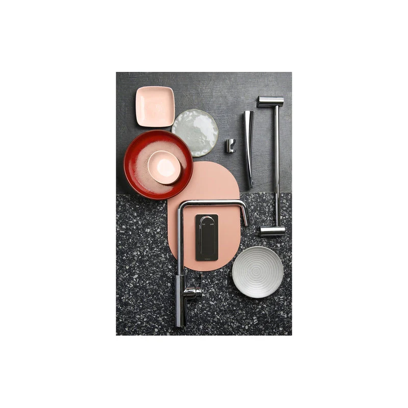 Phoenix Mekko Kitchen Sink Mixer Tap 190mm Squareline - Brushed Nickel - Image 3