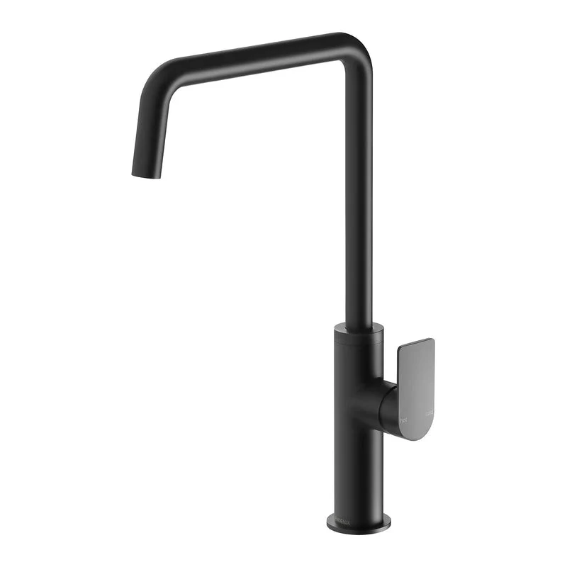 Phoenix Mekko Kitchen Sink Mixer Tap 190mm Squareline - Black Matte