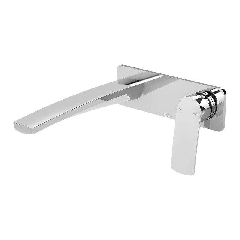 Phoenix Mekko Wall Basin / Bath Mixer Set 200mm - Chrome