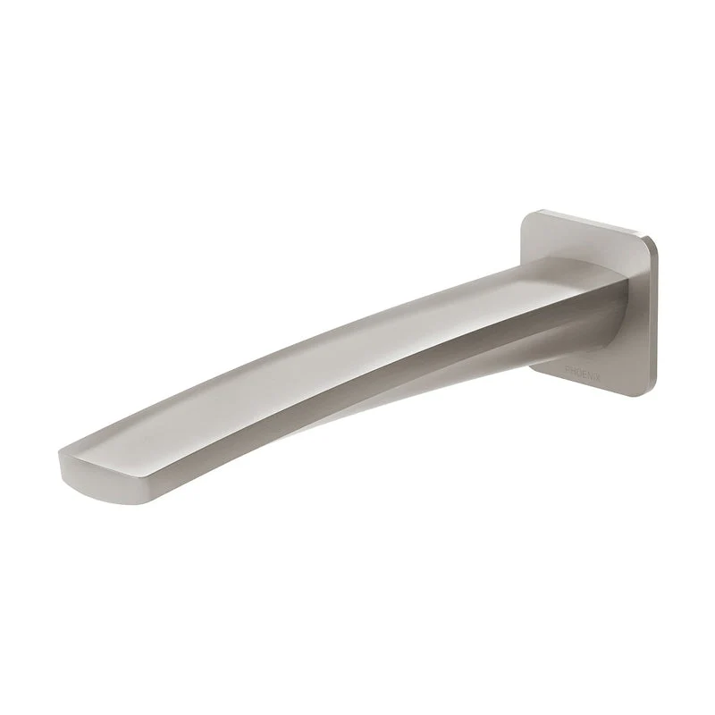 Phoenix Mekko Wall Basin Outlet 200mm - Brushed Nickel