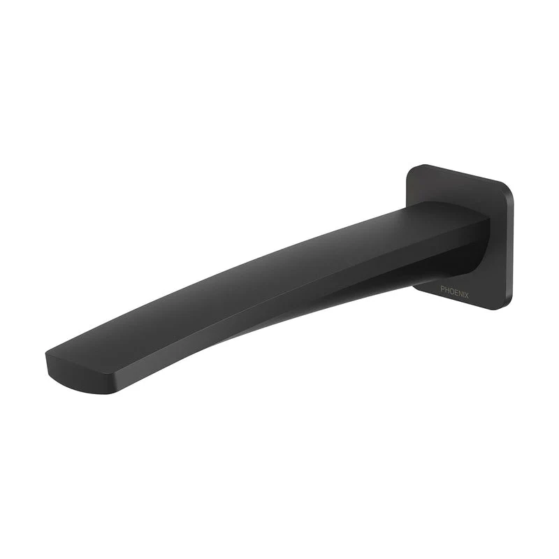 Phoenix Mekko Wall Basin Outlet 200mm - Black Matte