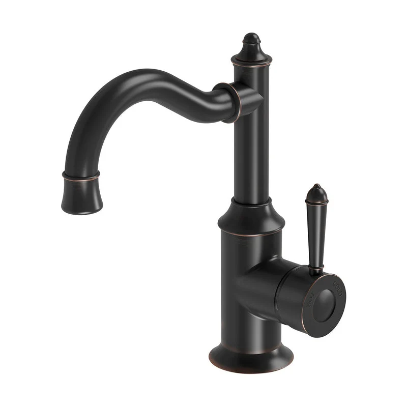 Phoenix Nostalgia Basin Mixer 160mm Shepherds Crook - Antique Black