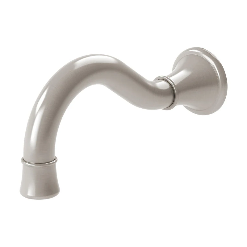 Phoenix Nostalgia Basin Bath Outlet 180mm Shepherd Crook - Brushed Nickel