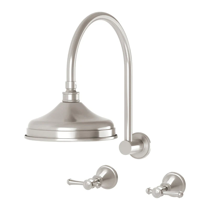 Phoenix Nostalgia Lever Shower Set - Brushed Nickel