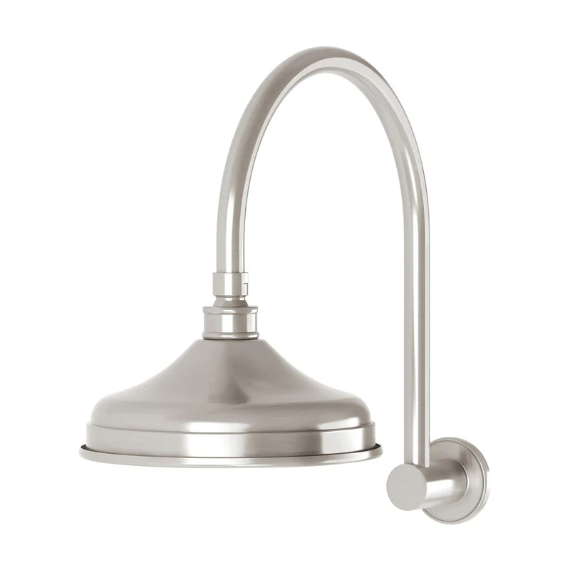Phoenix Nostalgia Vintage Shower Arm & Rose - Brushed Nickel