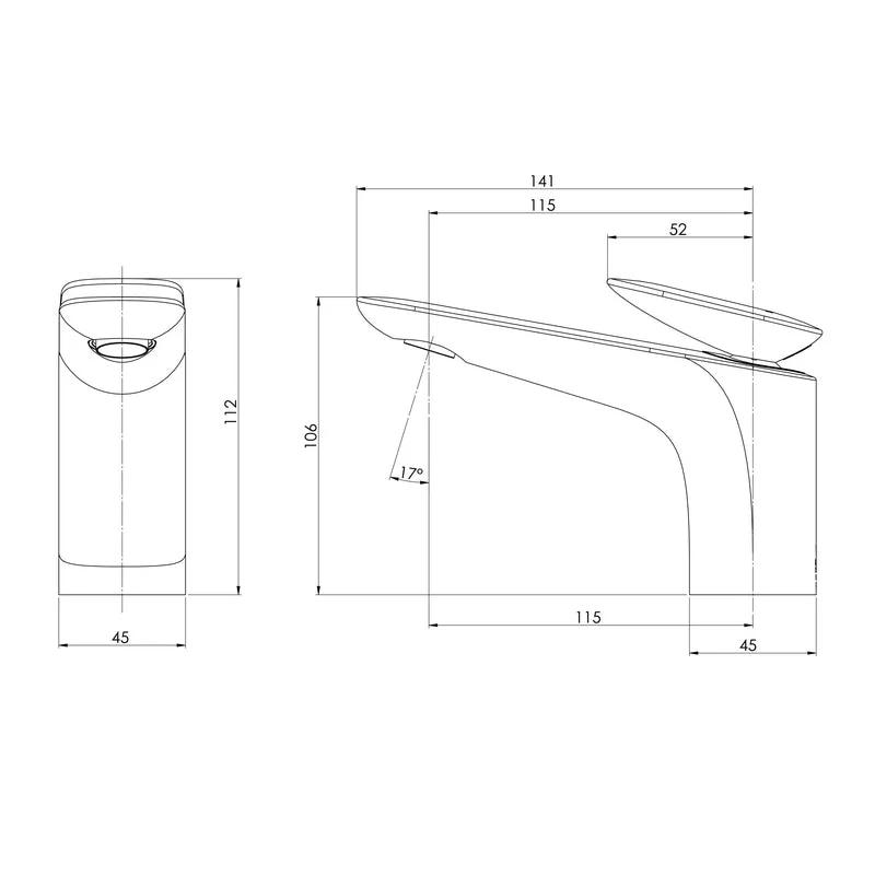 Phoenix Nuage Basin Mixer - Brushed Nickel - Image 2