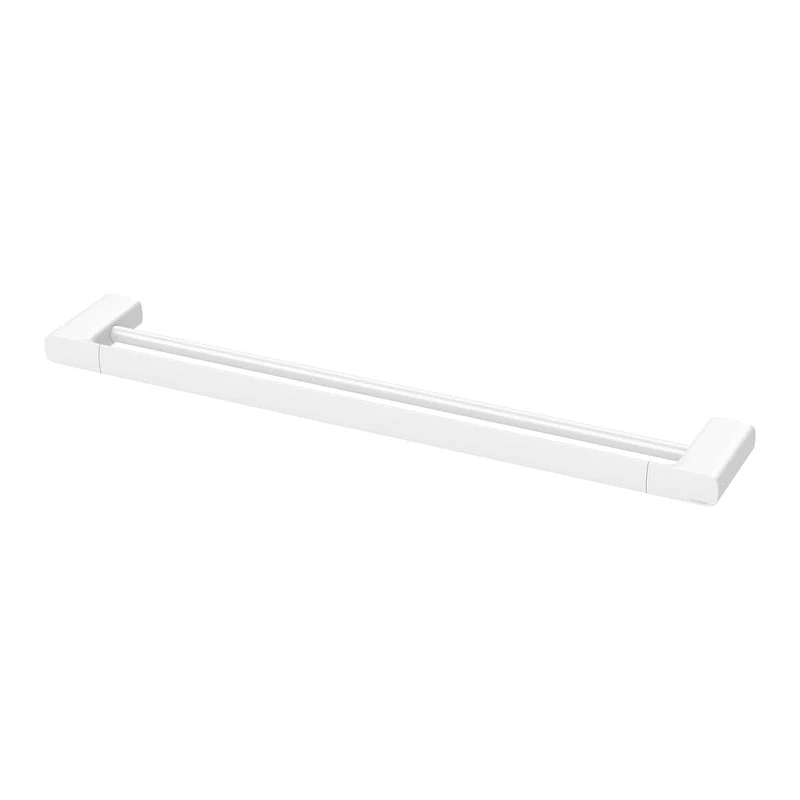 Phoenix Nuage Double Towel Rail 600mm - White Matte