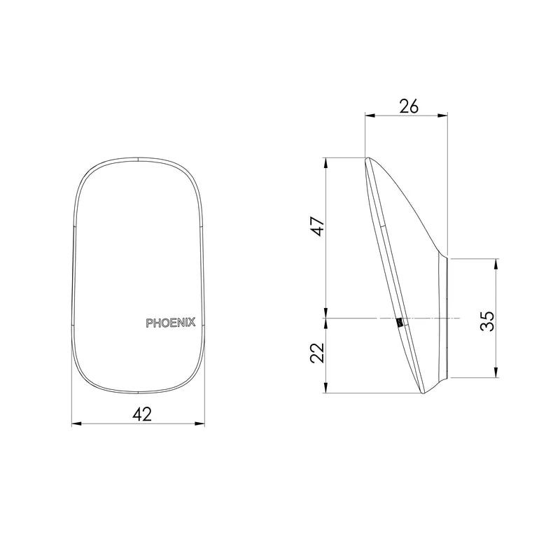 Phoenix Nuage Robe Hook - Brushed Carbon - Image 2