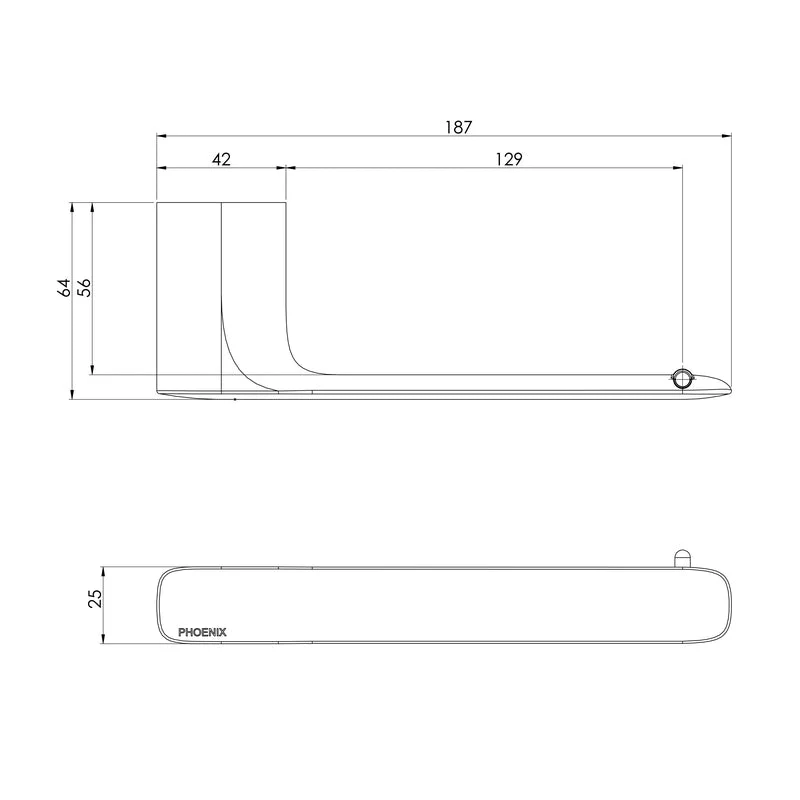 Phoenix Nuage Toilet Roll Holder - Chrome - Image 2