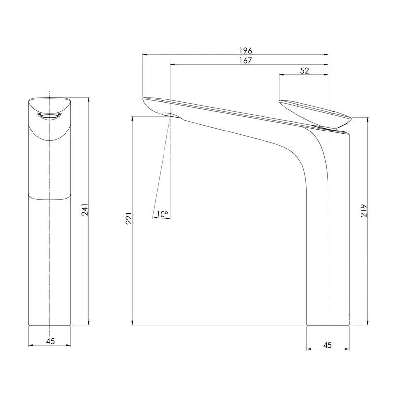 Phoenix Nuage Vessel Mixer - Chrome - Image 2