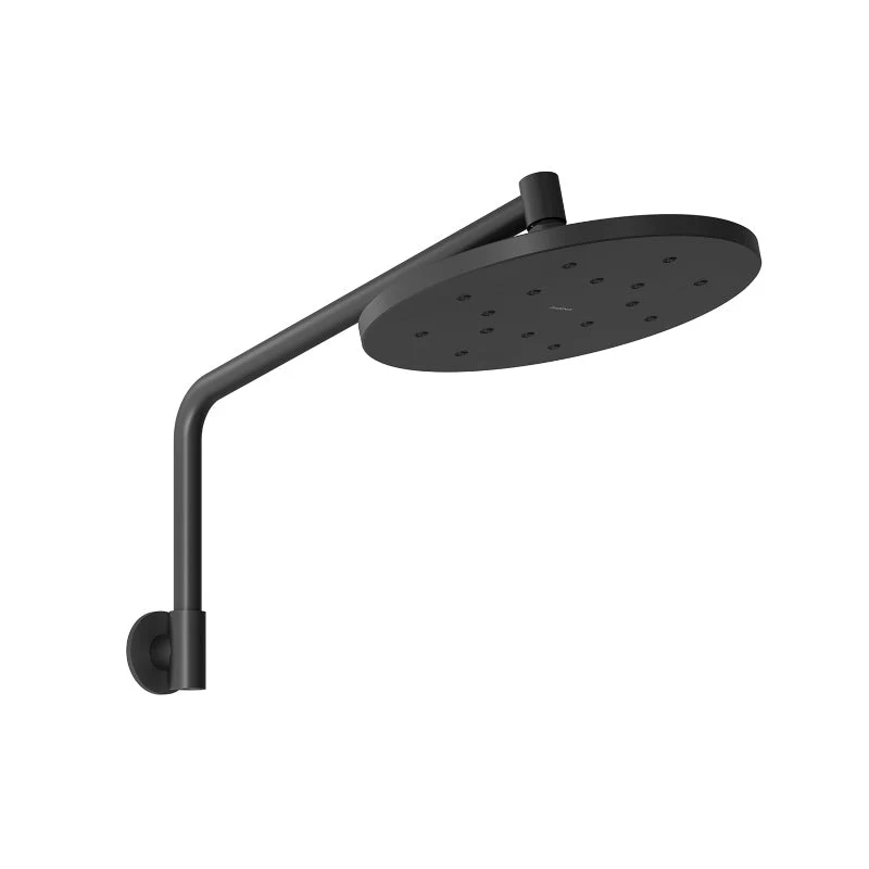 Phoenix Ormond High-Rise Shower Arm and Rose - Black Matte