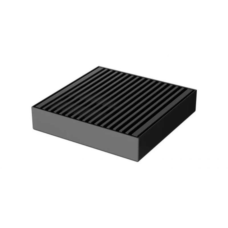 Phoenix Point Drain Heel Guard 100mm Outlet 76mm - Black Matte