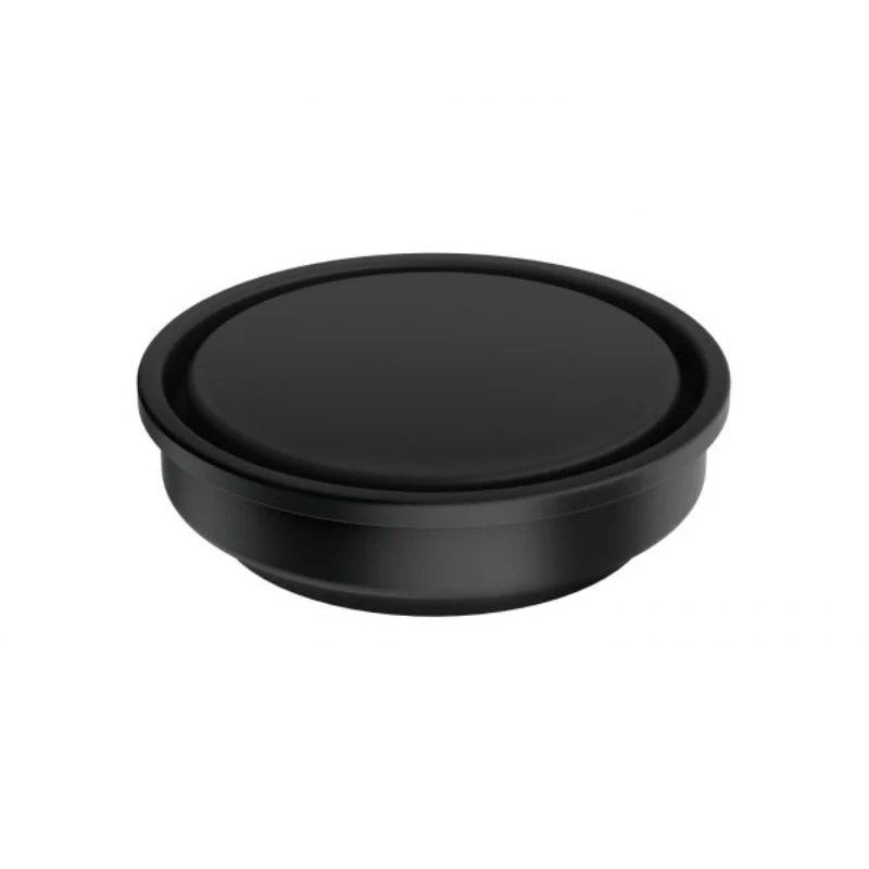 Phoenix Point Drain Round 100mm Outlet 76mm - Black Matte