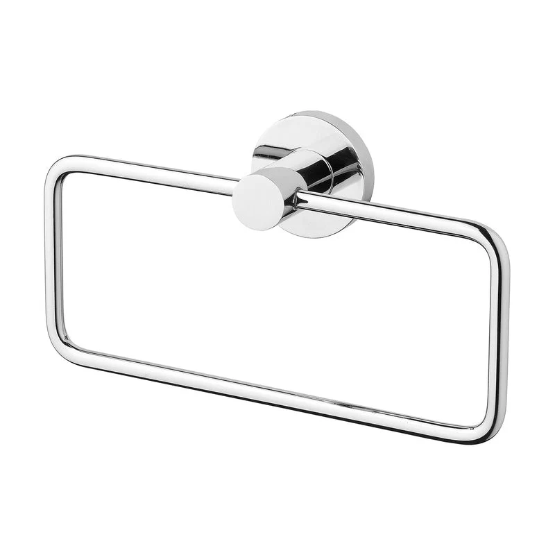 Phoenix Radii Hand Towel Holder Round Plate - Chrome