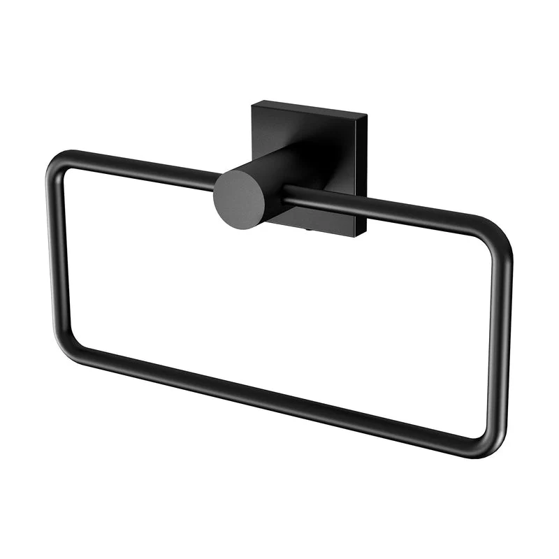 Phoenix Radii Hand Towel Holder Square Plate - Black Matte