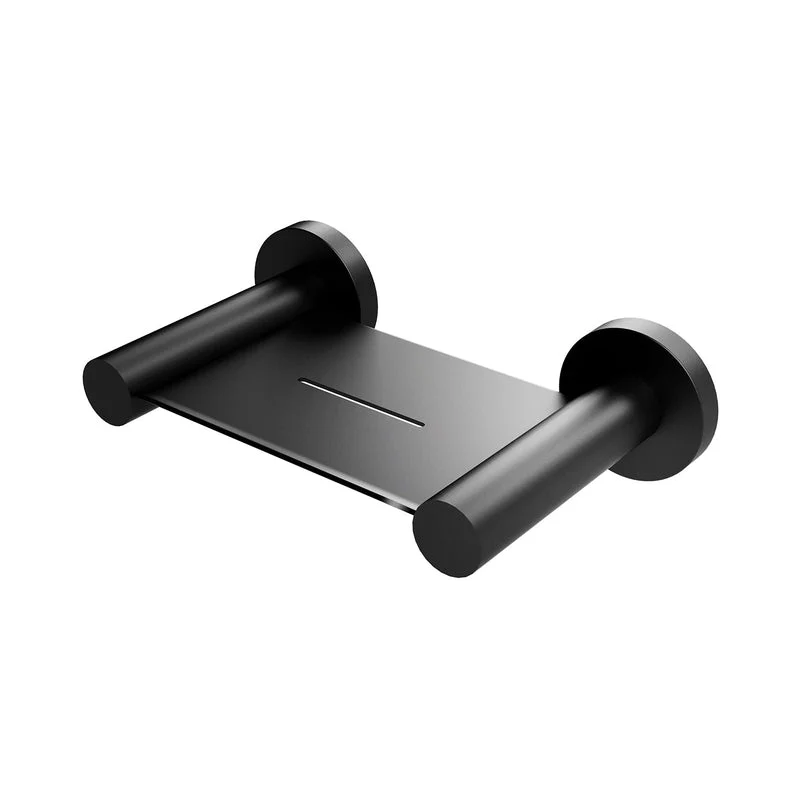 Phoenix Radii Soap Dish Round Plate - Black Matte