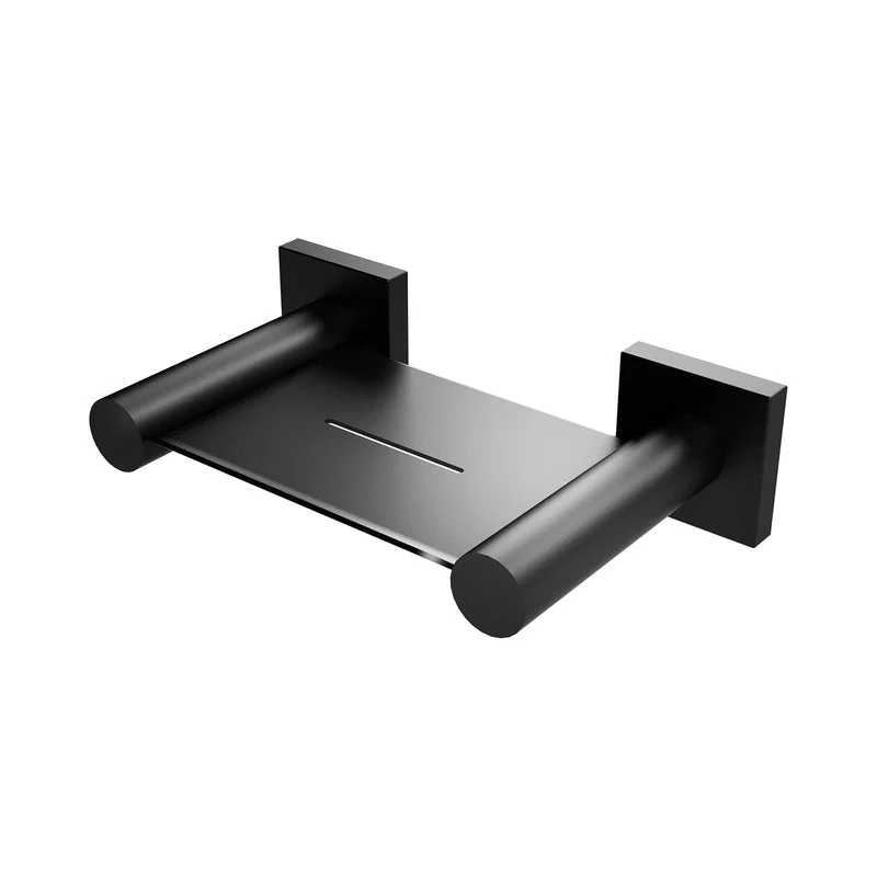 Phoenix Radii Soap Dish Square Plate - Black Matte