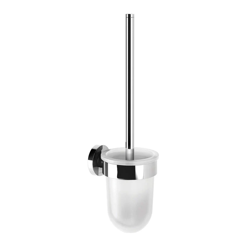 Phoenix Radii Toilet Brush & Holder Round - Chrome
