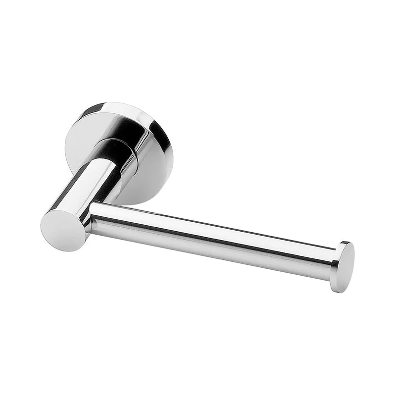 Phoenix Radii Toilet Roll Holder Round Plate - Chrome