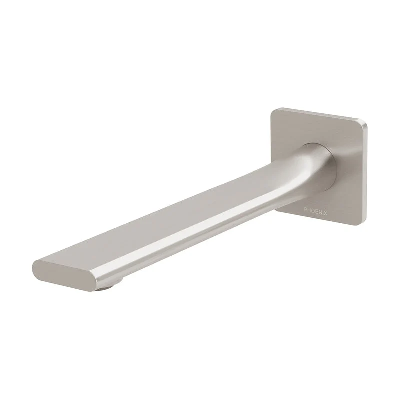 Phoenix Teel Wall Bath Outlet 200mm - Brushed Nickel