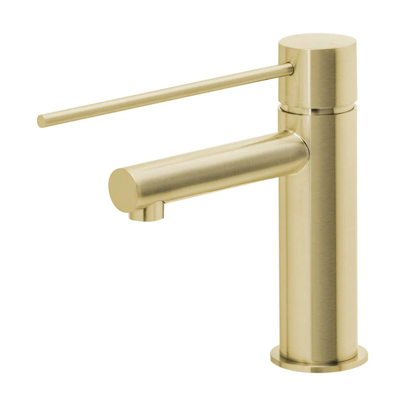 Phoenix Vivid Slimline Basin Mixer Tap with Extended Lever - Brushed Gold