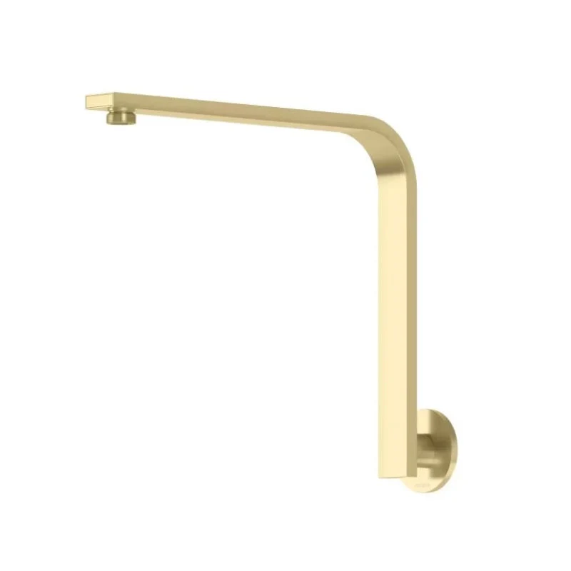 Phoenix Vivid Slimline High-Rise Shower Arm Round Plate - Brushed Gold
