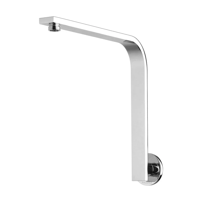 Phoenix Vivid Slimline High-Rise Shower Arm Round Plate - Chrome