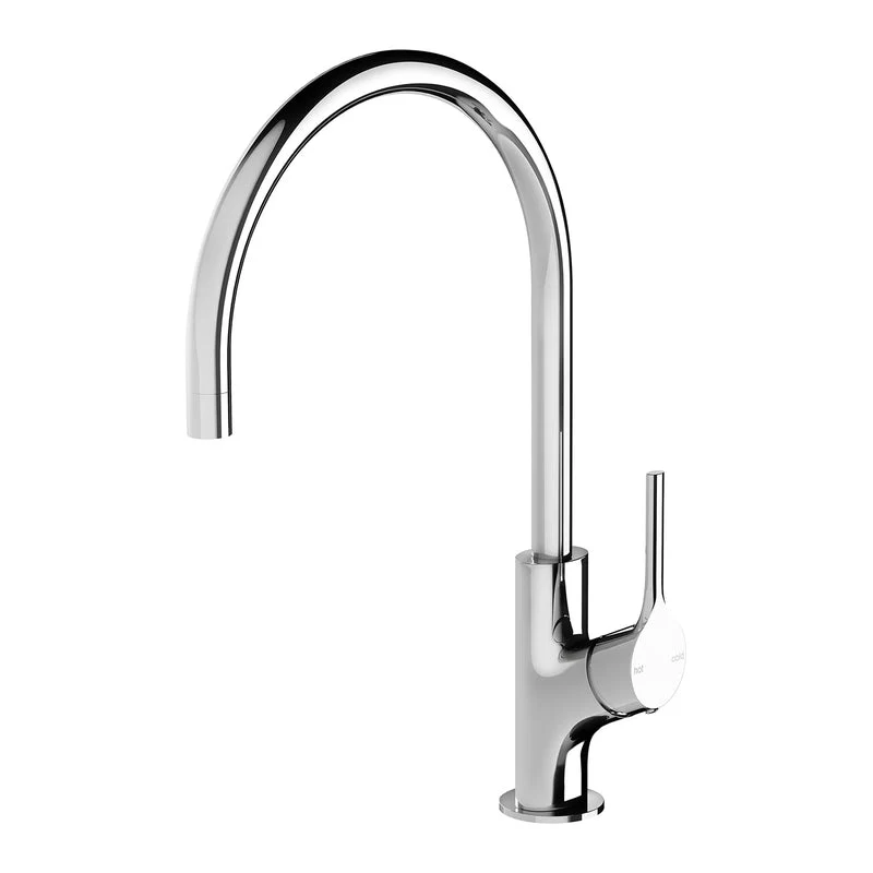 Phoenix Vivid Slimline Oval Sink Mixer 220mm Gooseneck - Chrome