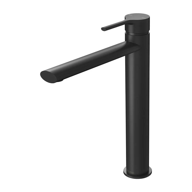 Phoenix Vivid Slimline Oval Vessel Mixer - Black Matte